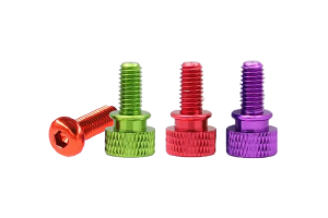 摩托車電動車改裝常用手擰彩色鋁合金螺絲